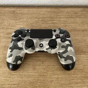 PS4 Gray Camouflage DualShock 4 Controller Tested And Working!